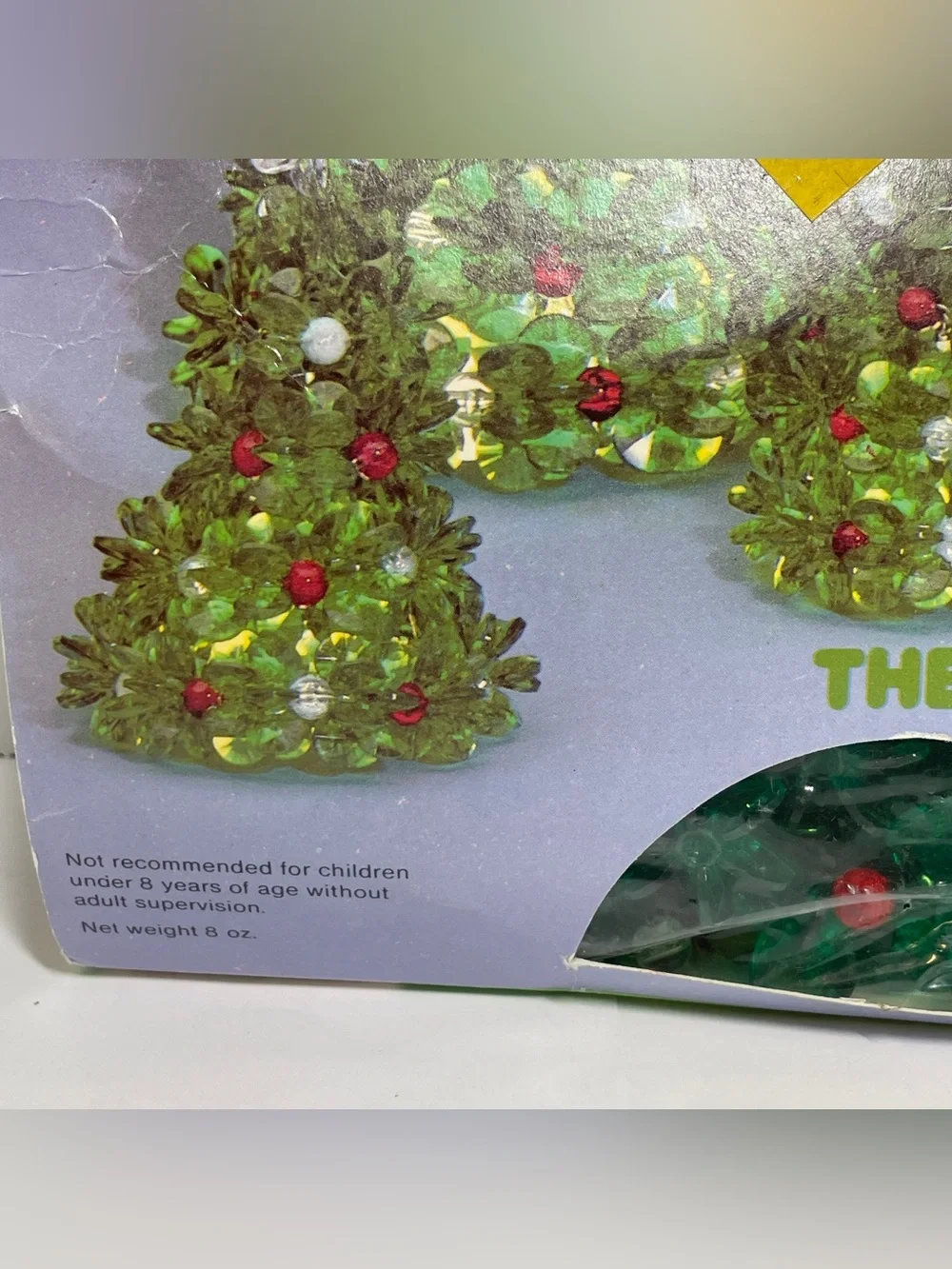 Vintage The Beadery Christmas Yuletide Trees Decoration Kit NEW 1983 Craft Kit
